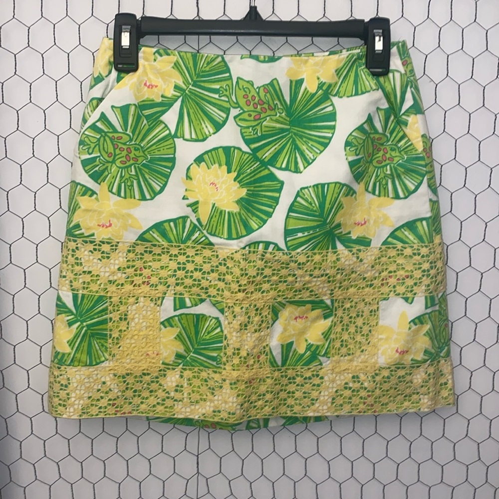 Lilly Pulitzer Hip Hop Hooray Lily Pad Mini Skirt